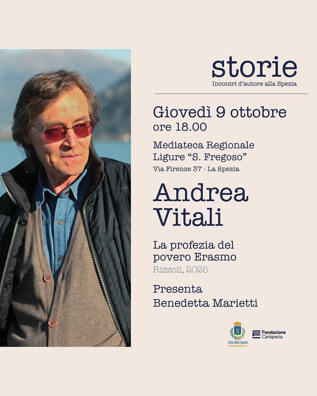 Andrea Vitali "La profezia del povero" (inizio ore 18.00)