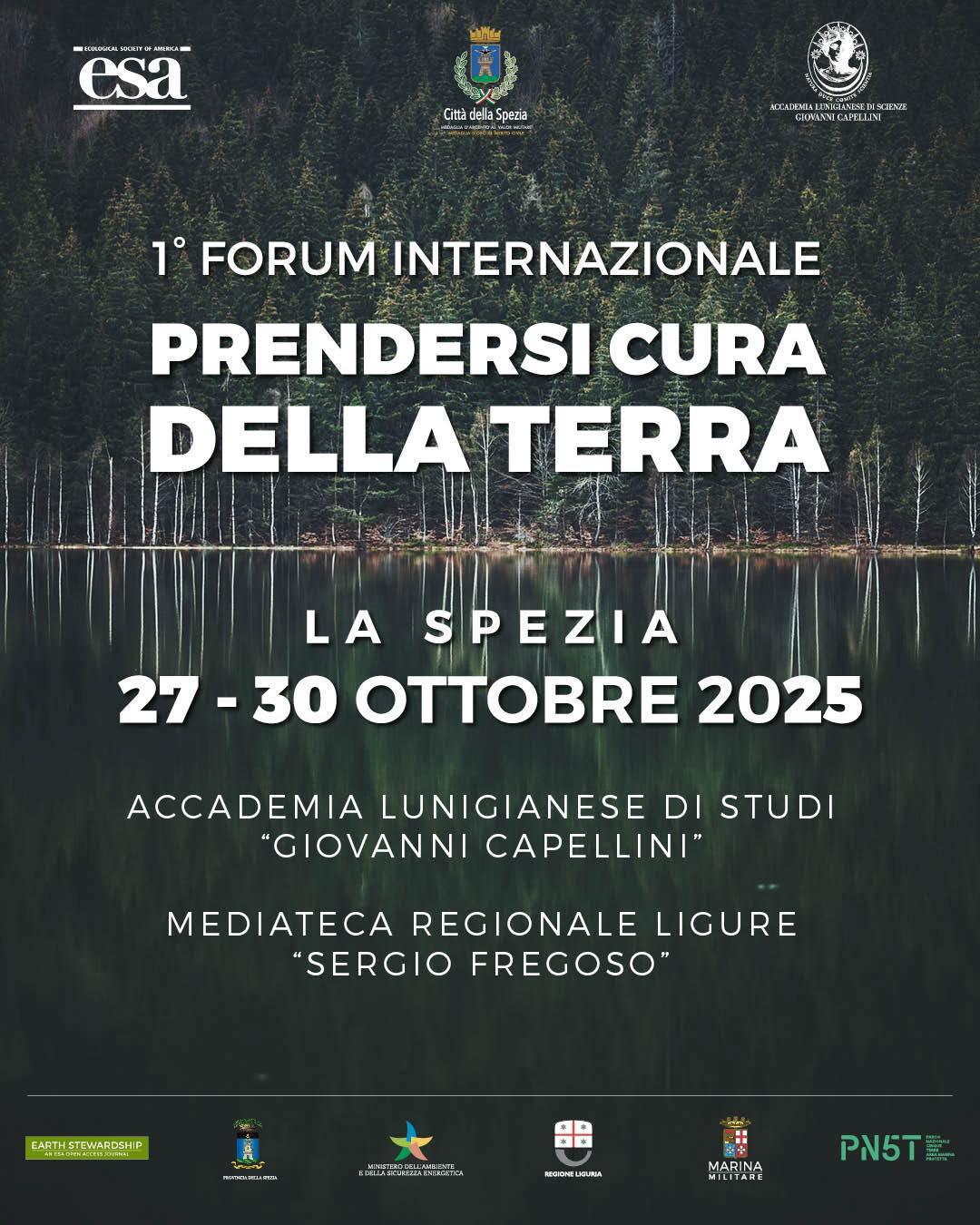 1° Forum Internazionale Prendersi cura della Terra (dalle ore 9.15)