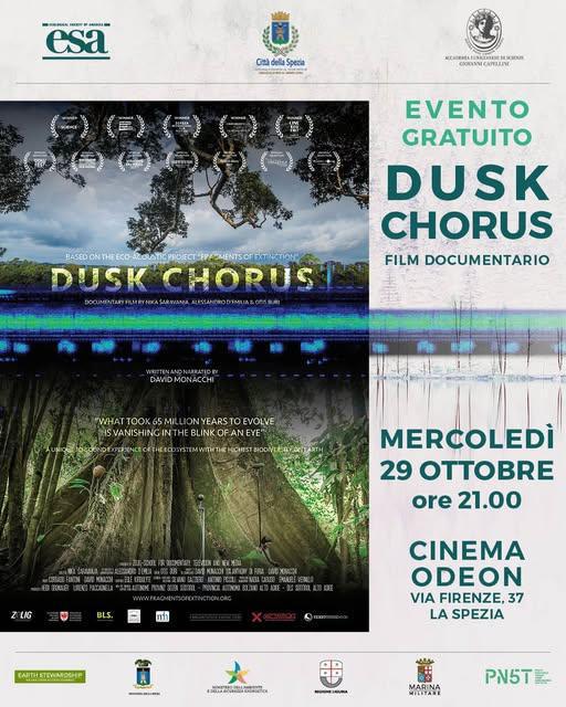 "Dusk Chorus" di David Monacchi (proiezione ore 21.00)