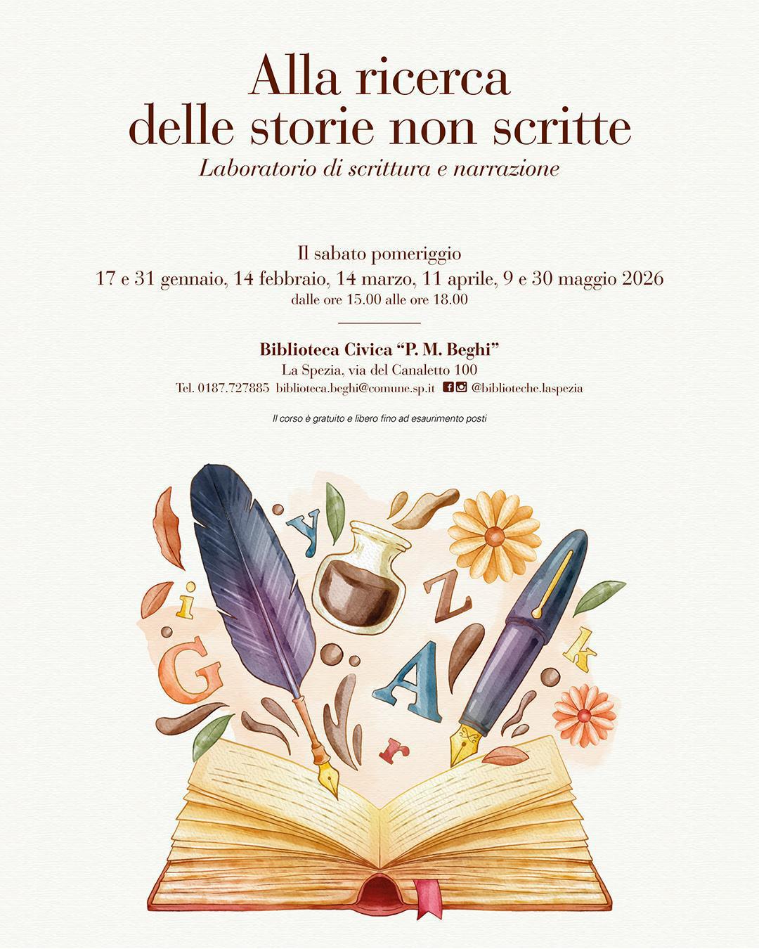 Alla ricerca delle storie non scritte (dalle ore 15.00 alle ore 18.00)