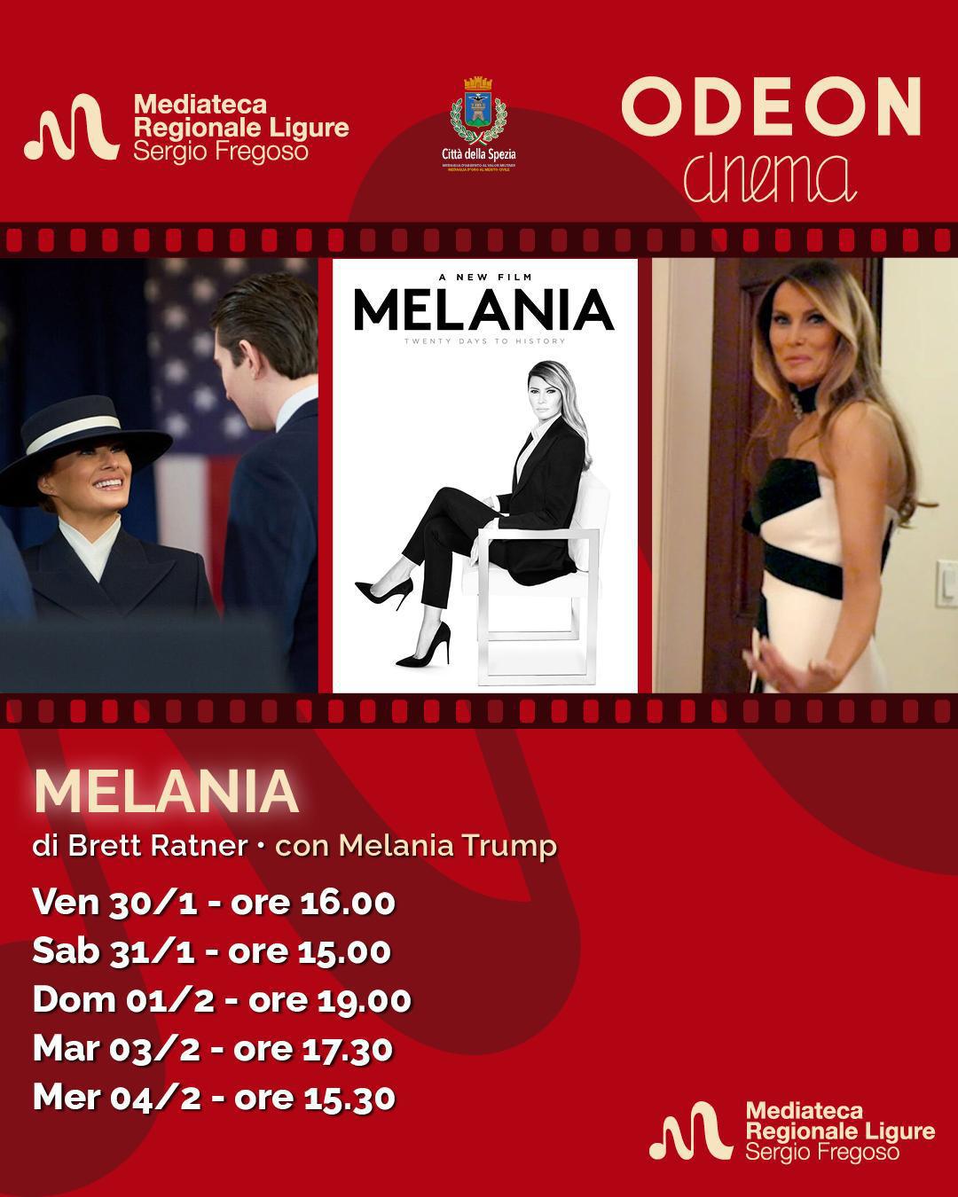 "Melania" di Brett Ratner con Melania Trump (proiezione ore 19.00) "Melania" di Brett Ratner con Melania Trump (proiezione ore 19.00)