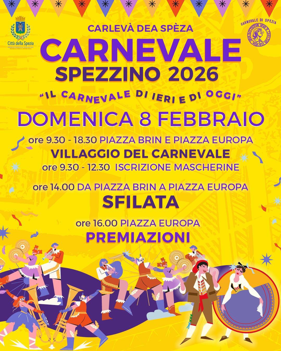 Carnevale spezzino 2026 (dalle ore 9.30)