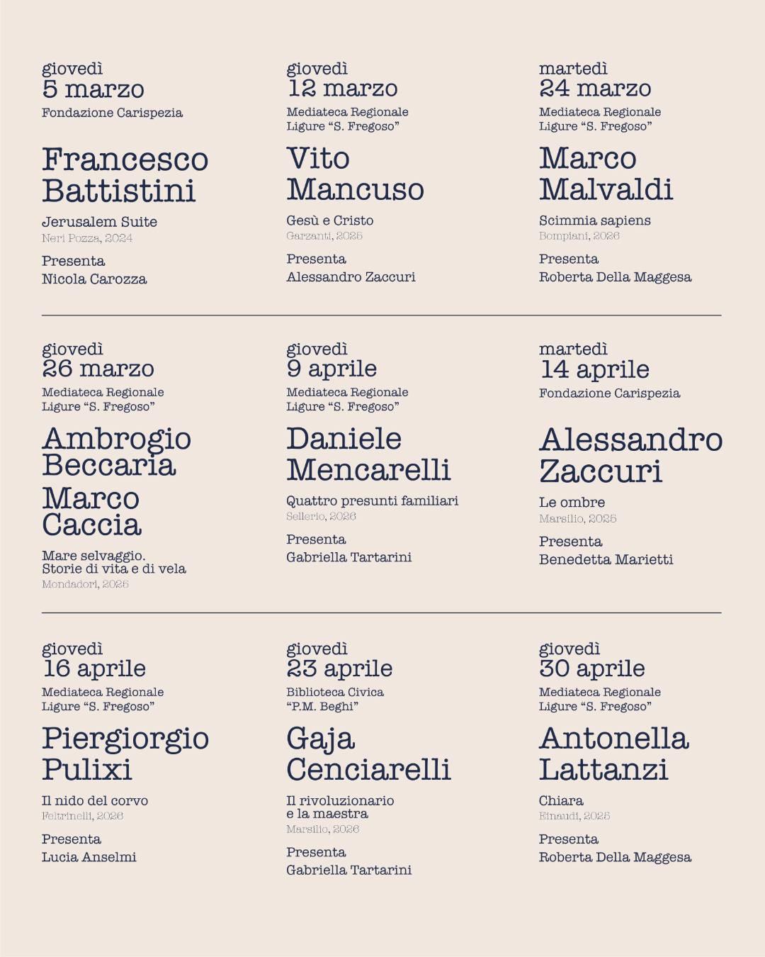 Daniele Mencarelli - Quattro presunti familiari (inizio incontri ore 18.00)