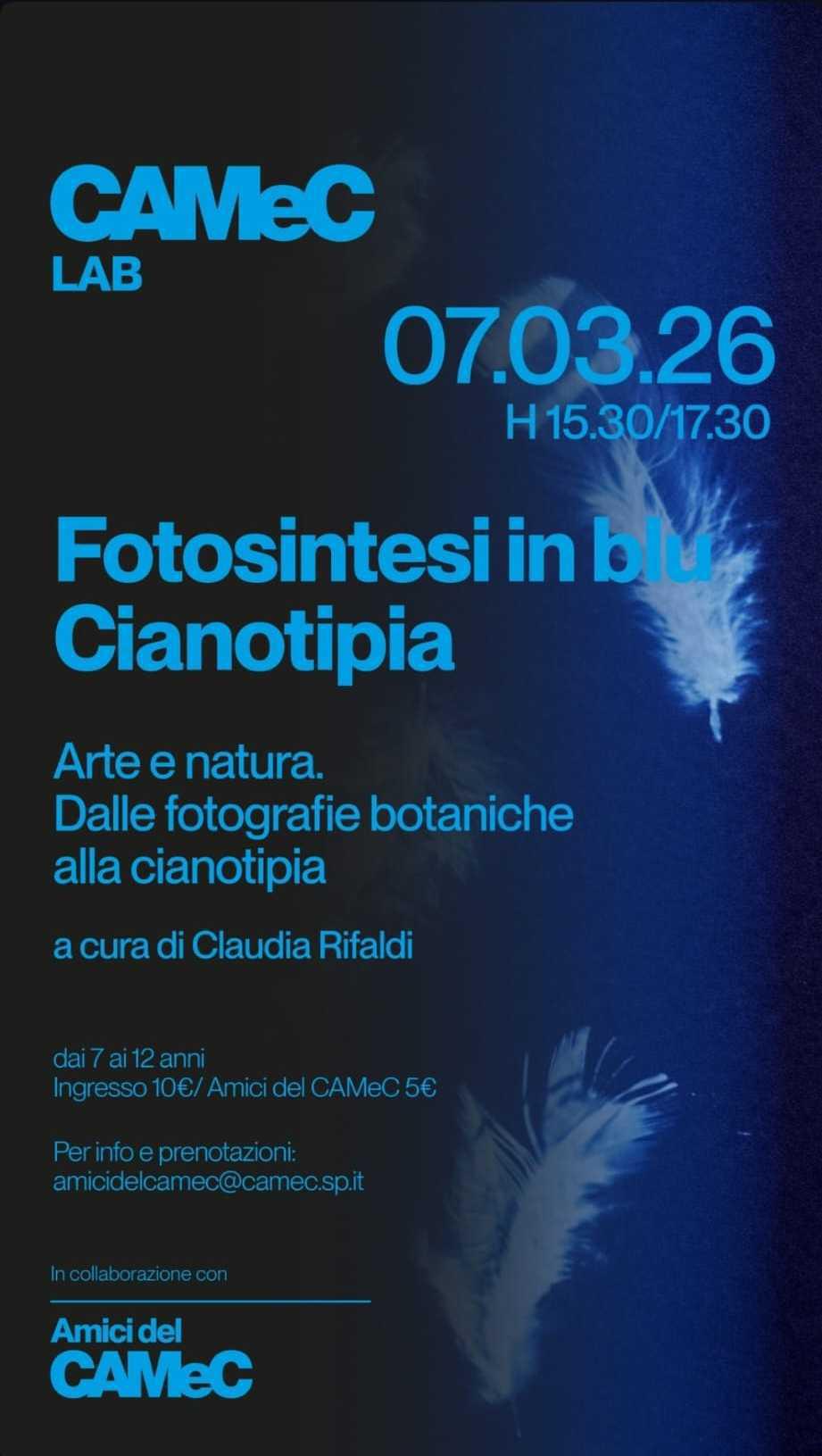 Fotosintesi in blu Cianotipia - Arte e natura. Dalle fotografie botaniche alla cianotipia (dalle ore 15.30)