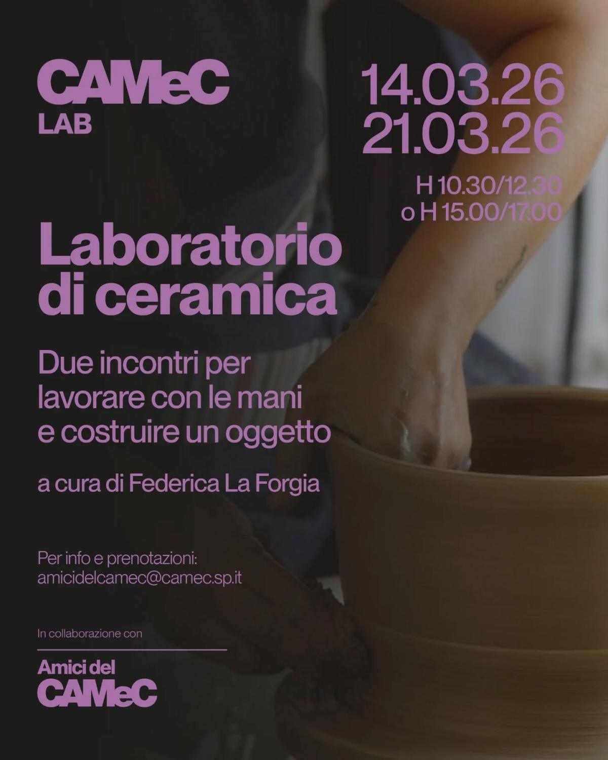 Laboratorio di Ceramica (dalle ore 10.30)