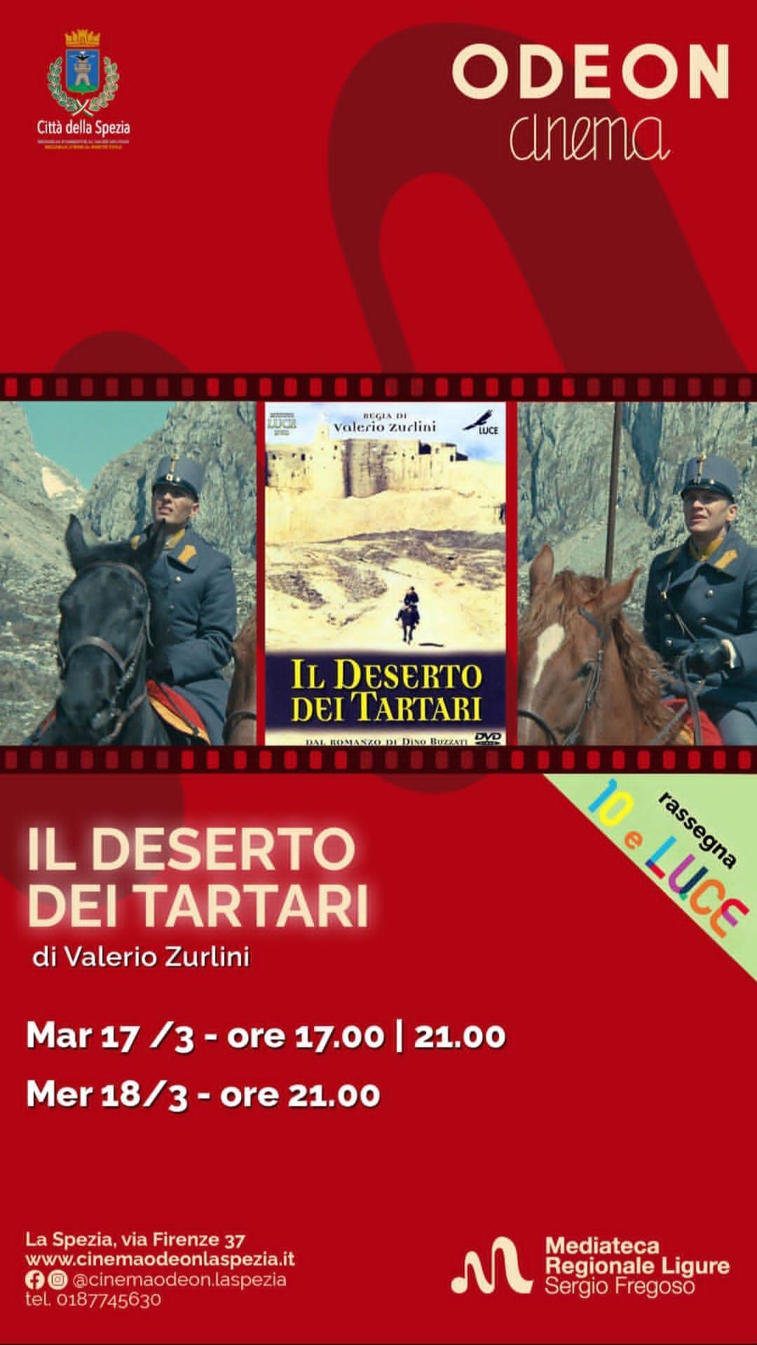 "Il Deserto dei Tartari" di Valerio Zurlini (proiezioni ore 17.00 - 21.00)