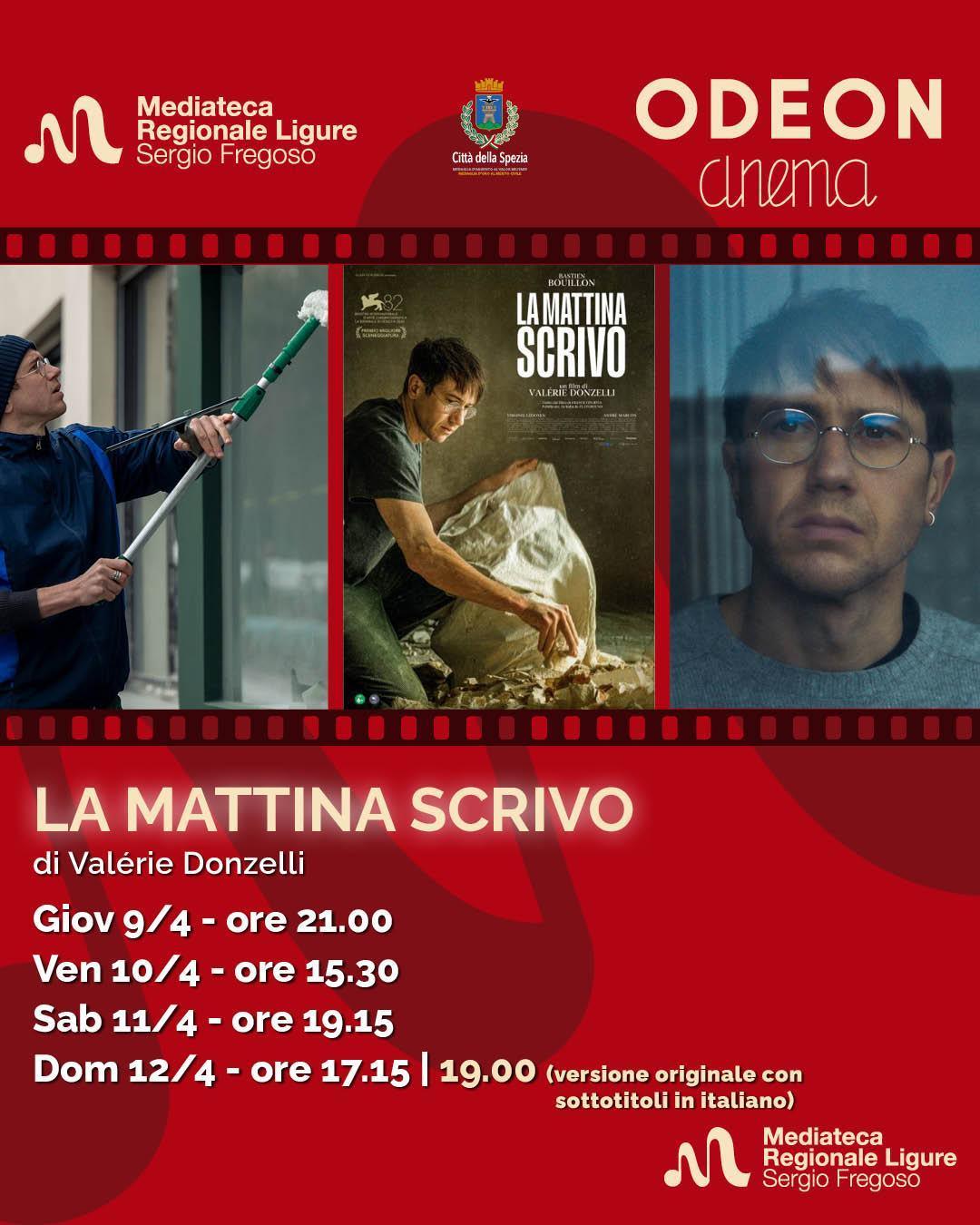 "La Mattina Scrivo" di Valérie Donzelli (proiezione ore 21.00) "La Mattina Scrivo" di Valérie Donzelli (proiezione ore 21.00)