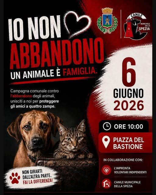 Io non abbandono. Un animale è famiglia (inizio ore 10.00) Io non abbandono. Un animale è famiglia (inizio ore 10.00)