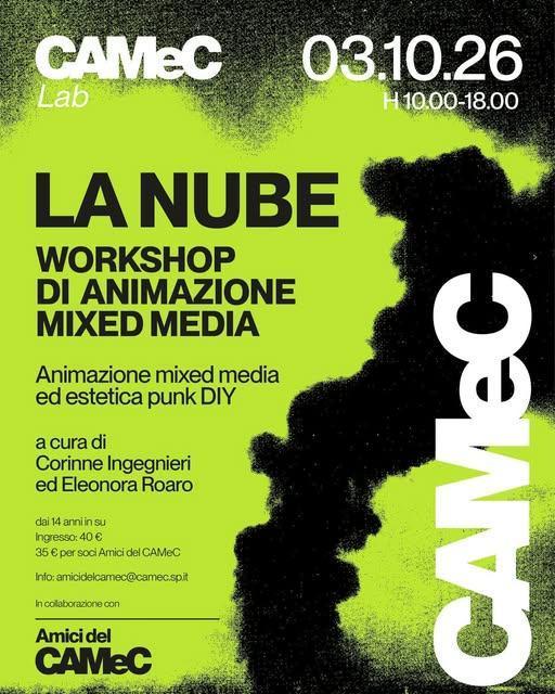 La Nube - Workshop di animazione mixed media (ore 10.00–13.00 / 14.30–18.00) La Nube - Workshop di animazione mixed media (ore 10.00–13.00 / 14.30–18.00)