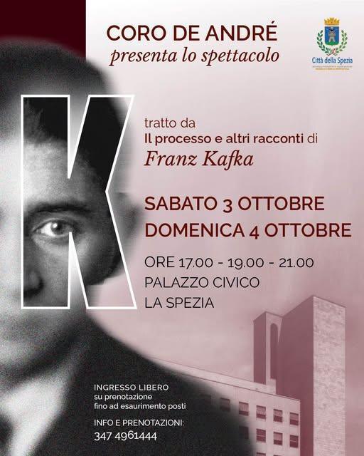 Spettacolo Immersivo "K" (inizio ore 17:00, 19:00 e 21:00) Spettacolo Immersivo "K" (inizio ore 17:00, 19:00 e 21:00)
