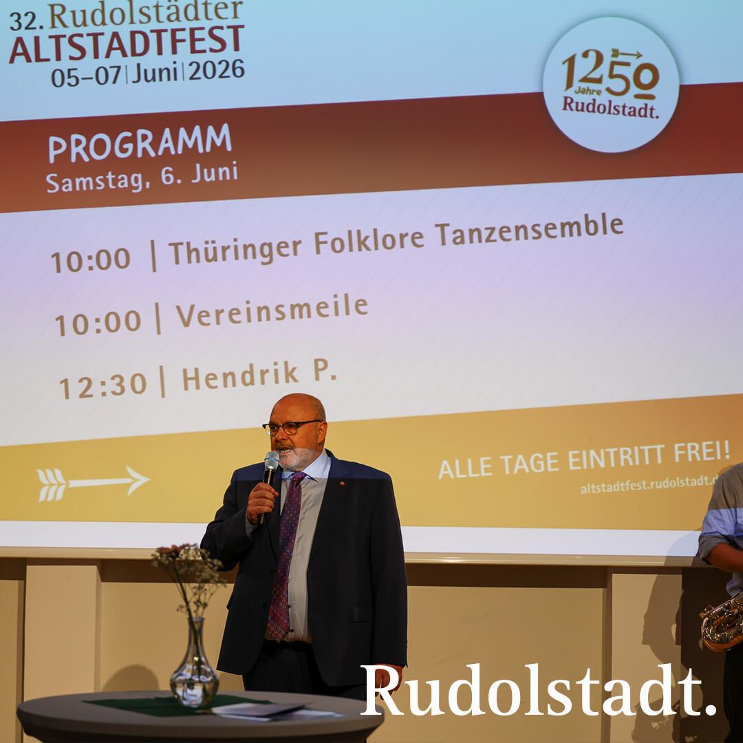 🎉 Offizieller Auftakt für das 32. Rudolstädter Altstadtfest 🎉 🎉 Offizieller Auftakt für das 32. Rudolstädter Altstadtfest 🎉