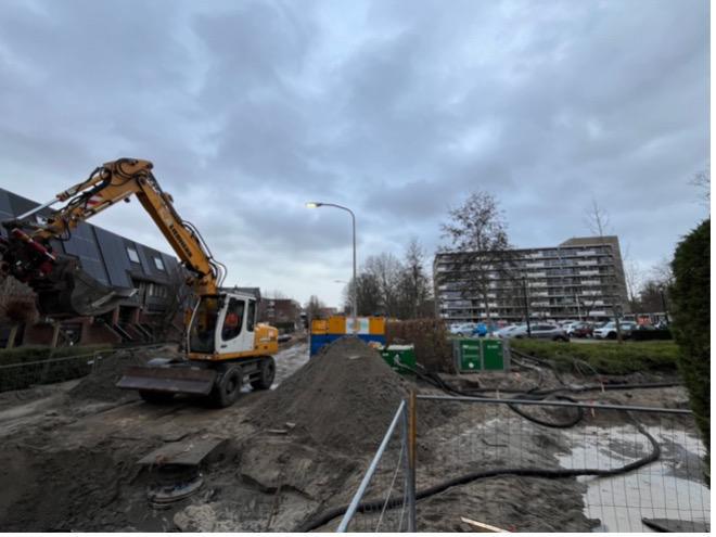 Werkzaamheden fase 8D en 12D. Kruising Chr. de Wetstraat - De La Reylaan