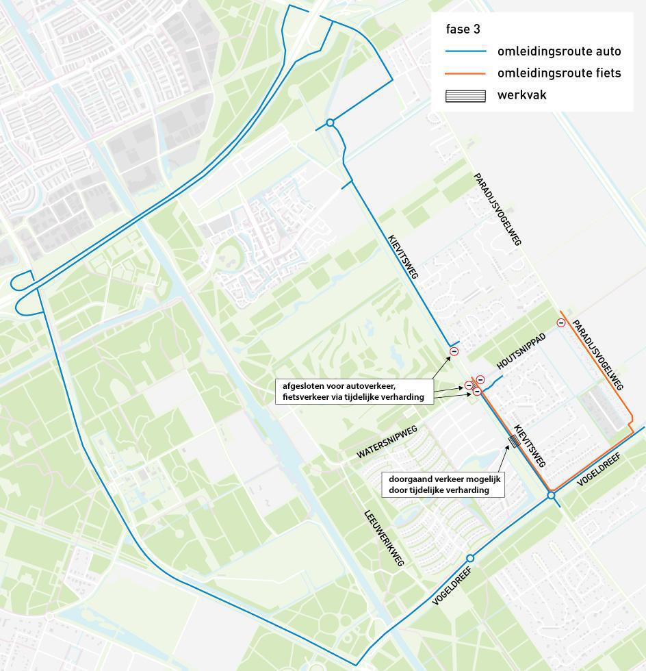 Werkzaamheden Kievitsweg vanaf 5 januari 2026 Werkzaamheden Kievitsweg vanaf 5 januari 2026