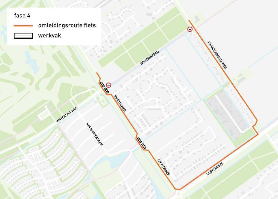 Werkzaamheden Kievitsweg vanaf 16 februari 2026 Werkzaamheden Kievitsweg vanaf 16 februari 2026