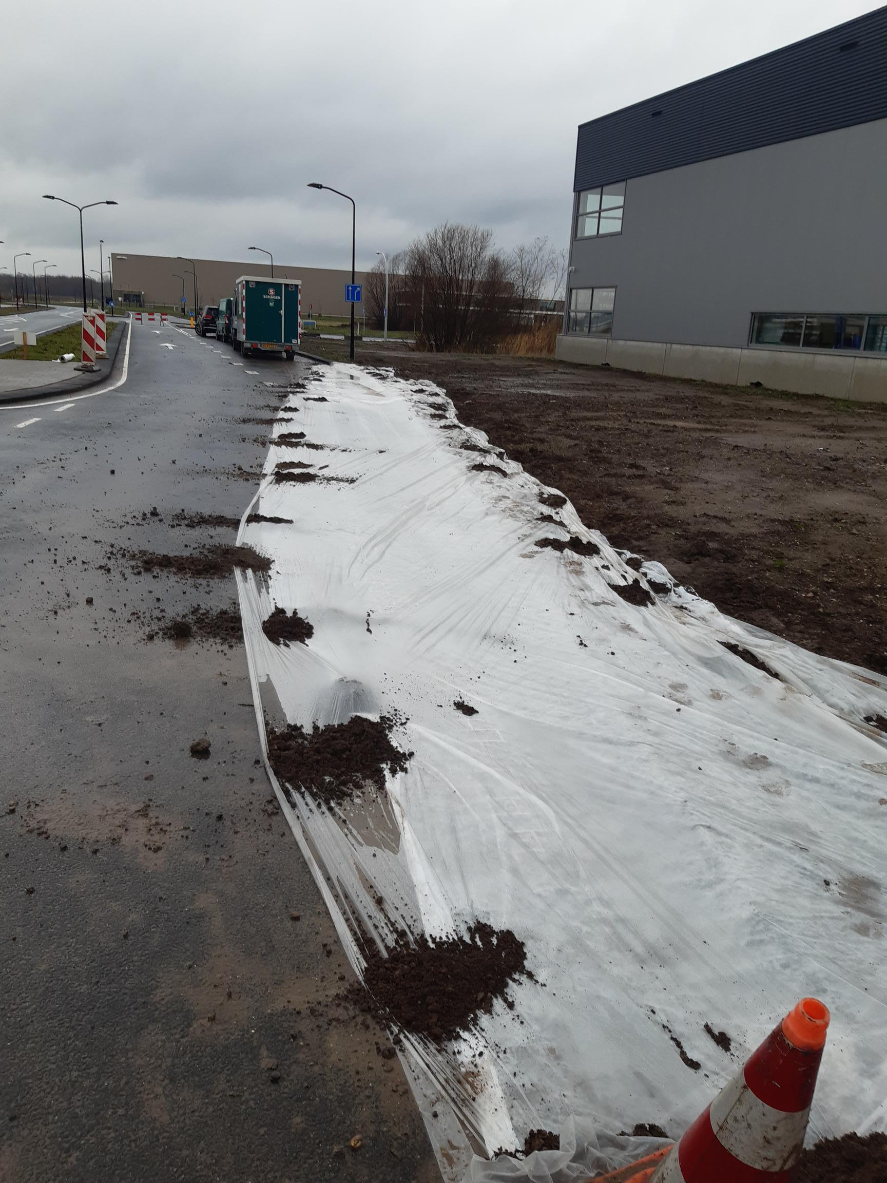 Aanbrengen bocht verbredingen