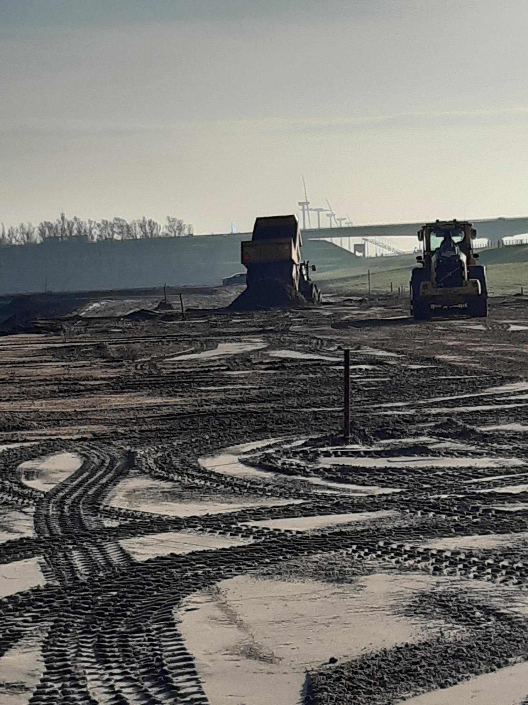 Aanbrengen bocht verbredingen