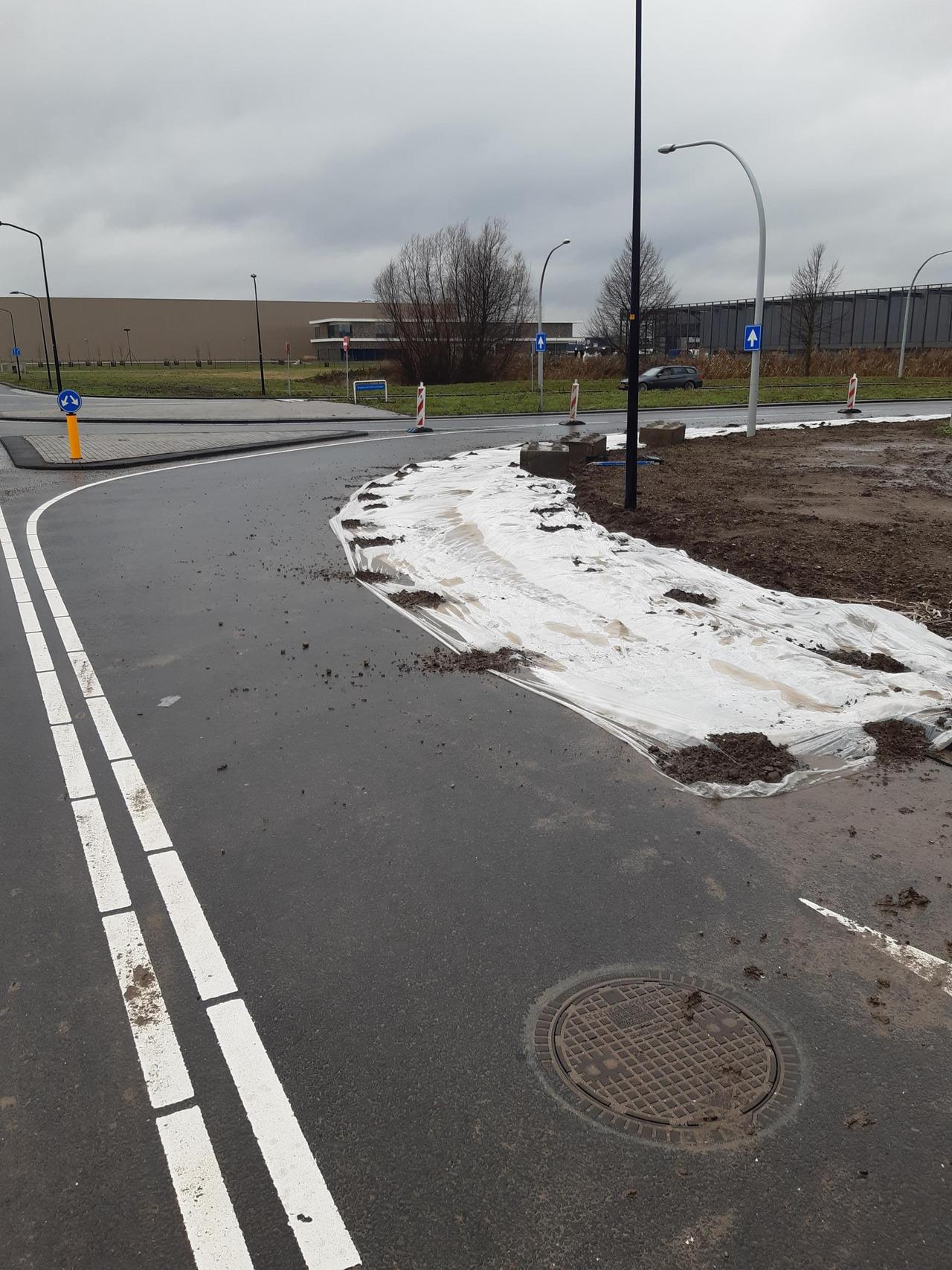 Aanbrengen bocht verbredingen