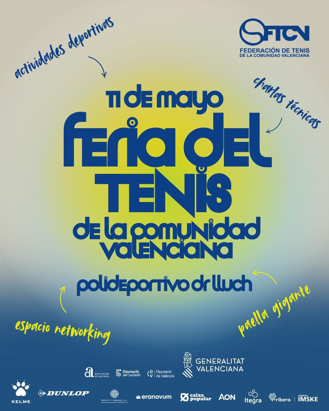 La Federación de Tenis de la Comunidad Valenciana organiza la I Feria del Tenis en Valencia