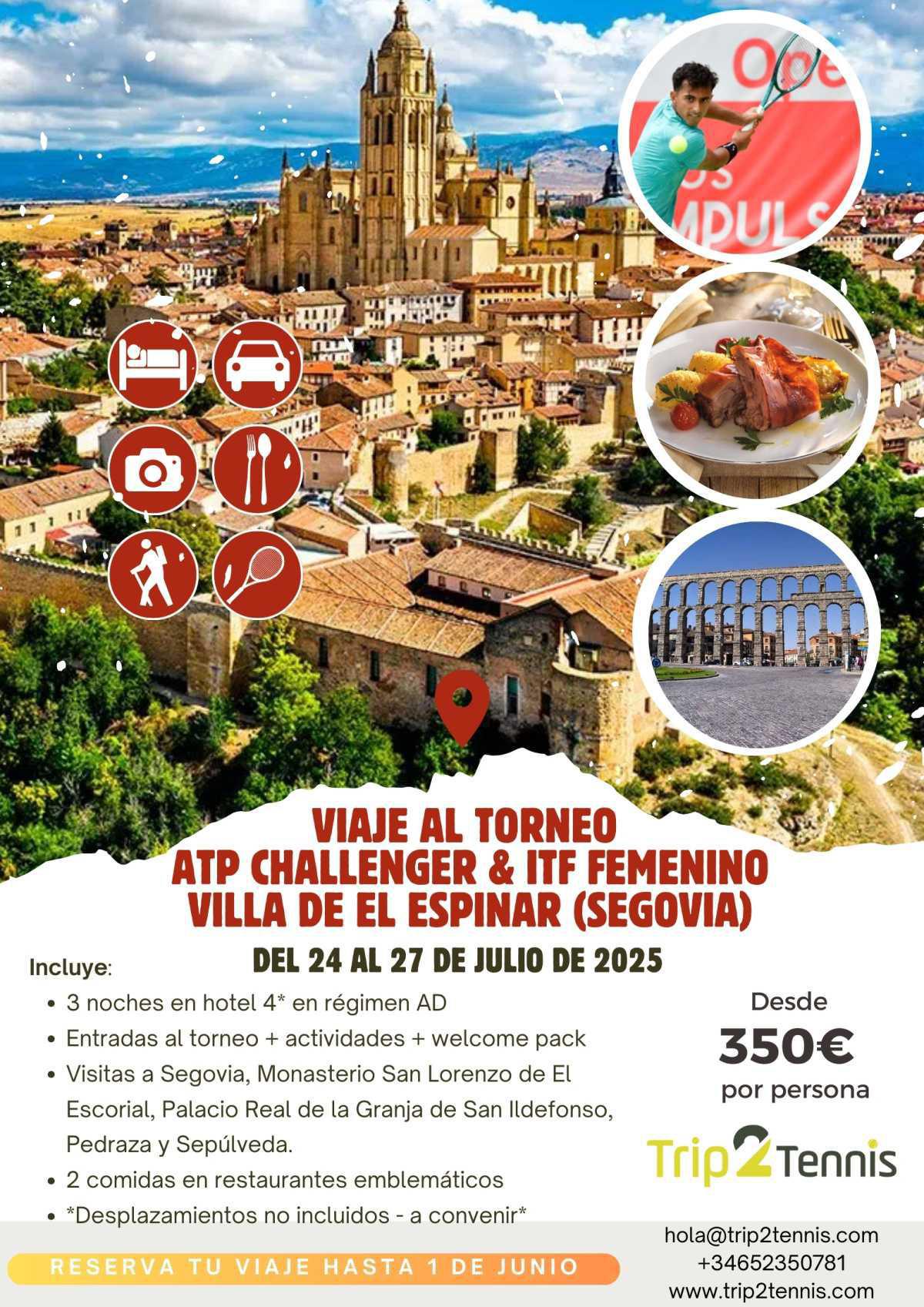 Viaje al ATP Challenger de El Espinar (Segovia)