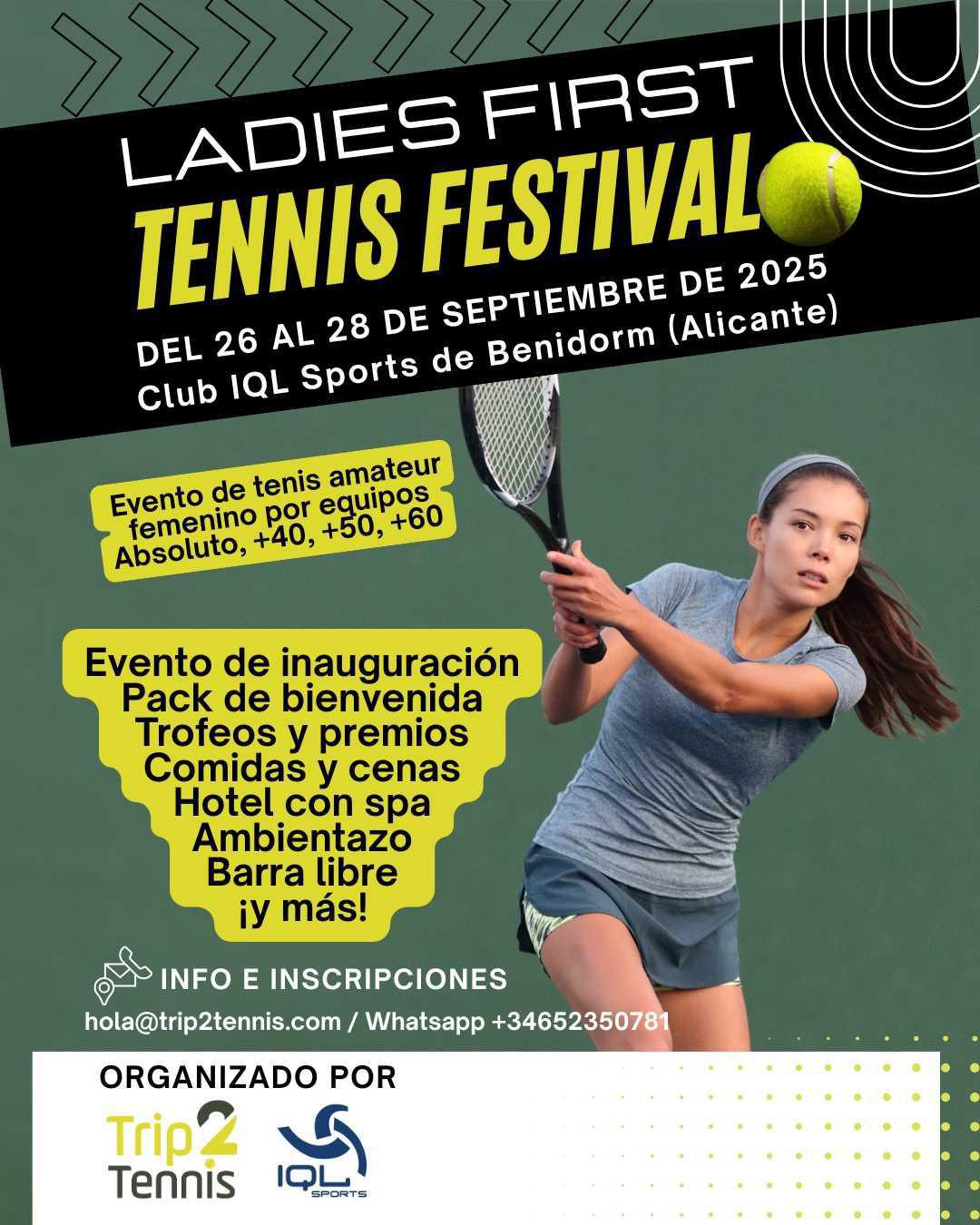 Trip2Tennis presenta el I Ladies First Tennis & Padel Festival