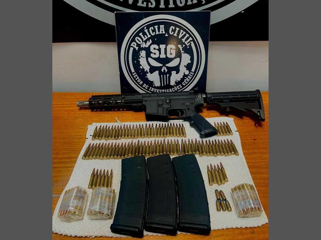 Homem é preso com fuzil e mais de 150 munições em Três Lagoas Homem é preso com fuzil e mais de 150 munições em Três Lagoas