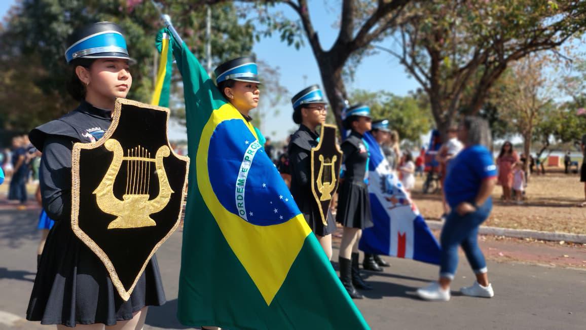 Três Lagoas celebra 7 de Setembro com desfile cívico na Lagoa Maior