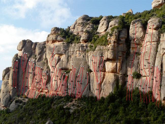 Montserrat climbing area