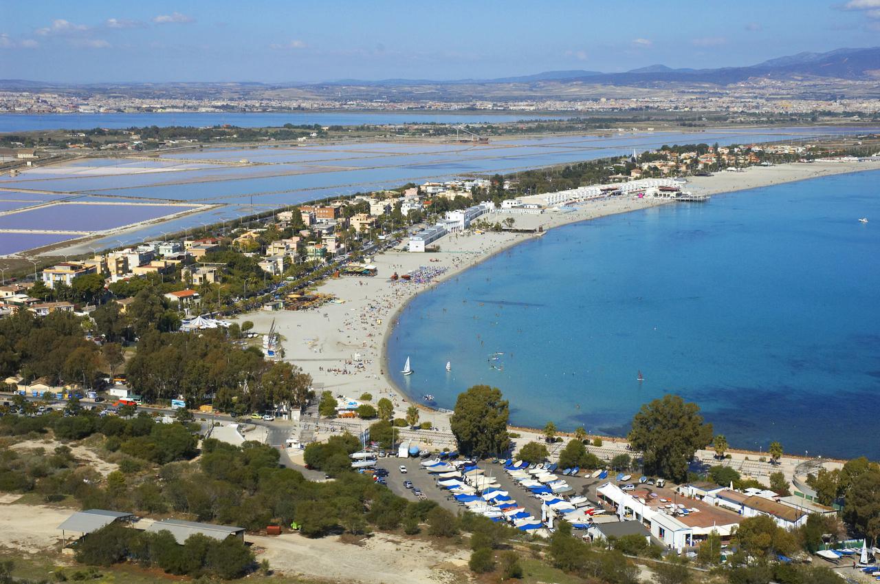 Cagliari in Sardegna. Vista di Poetto, Cagliari, Sardegna
