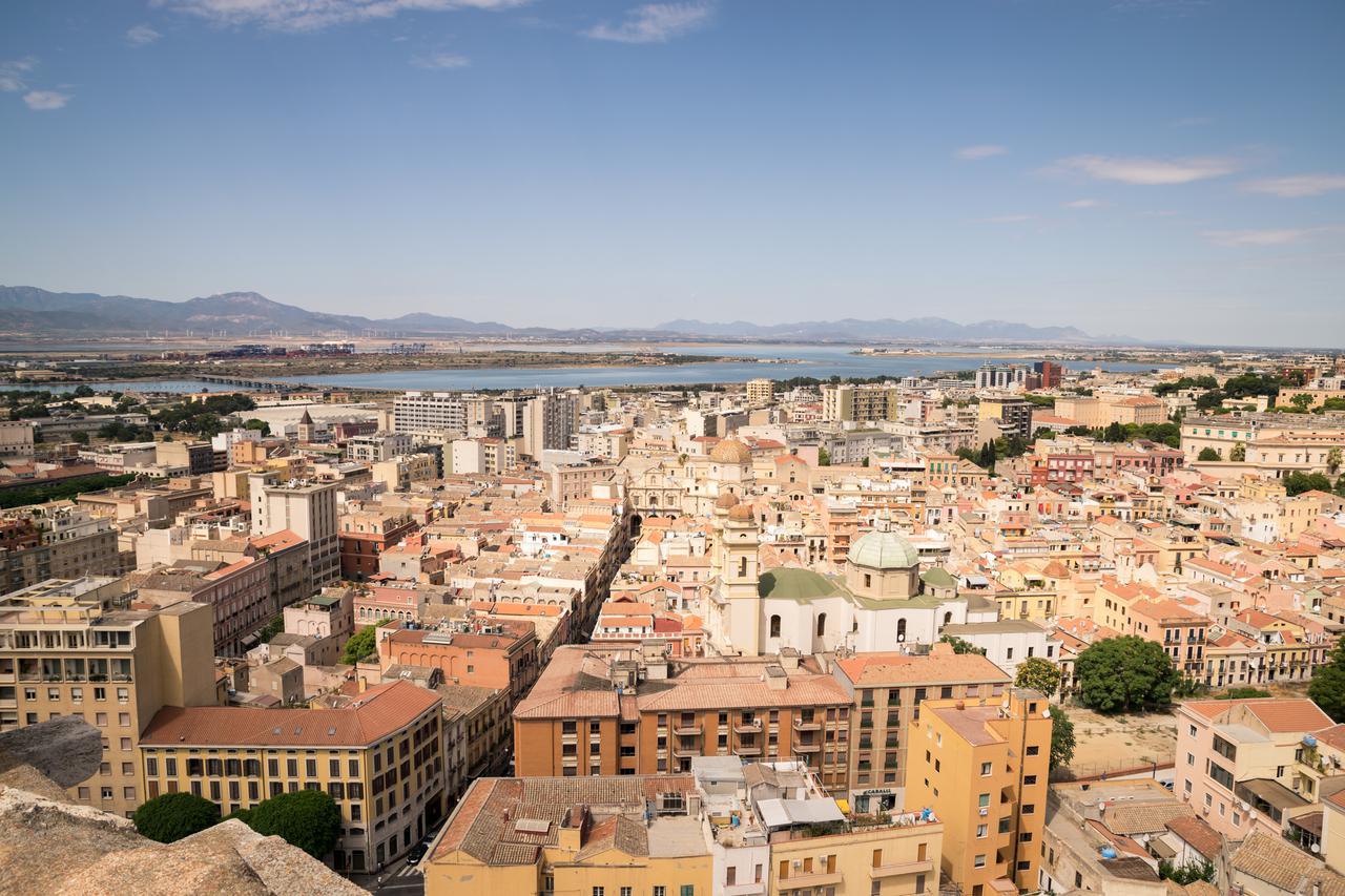 Vista di Cagliari, Sardegna, Italia.