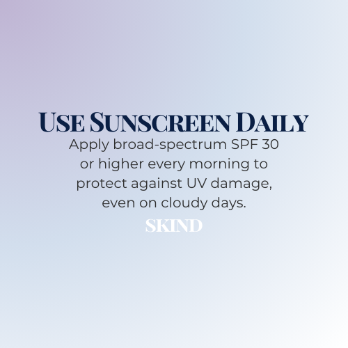 Use Sunscreen Daily. Even on Cloudy Days