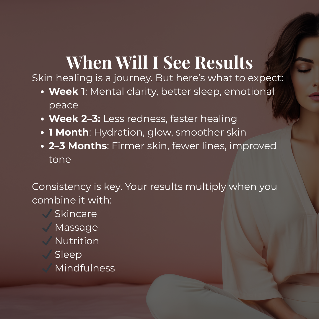 Skin transformation is a gradual process that depends on consistency