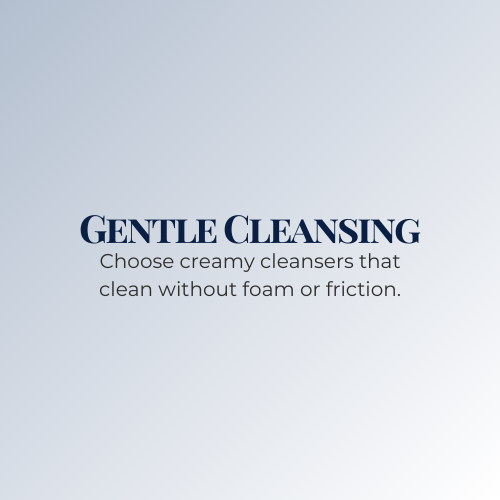 Use a Creamy Cleanser Instead of Foam