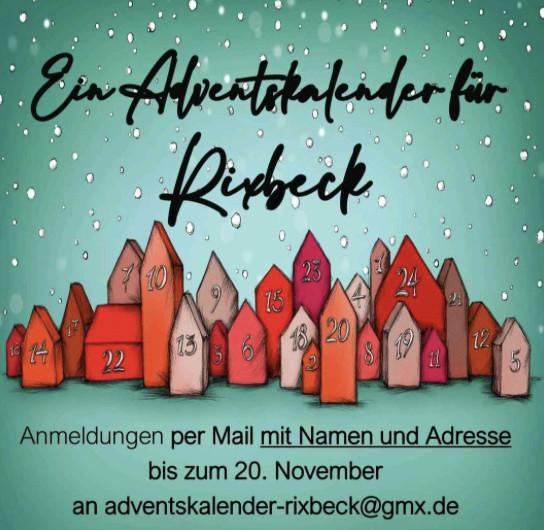 Anmeldung Rixbecker Adventskalender