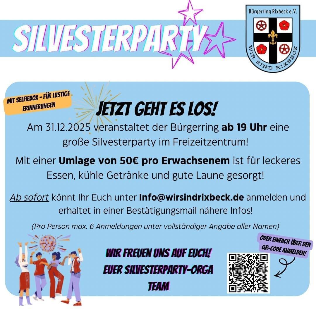 Bürgerring: Silvesterparty