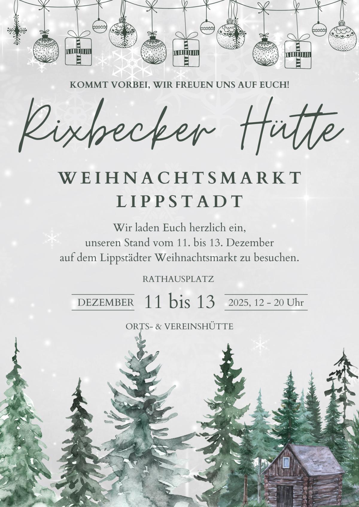 Ortshütte auf dem Lippstädter Weihnachtsmarkt