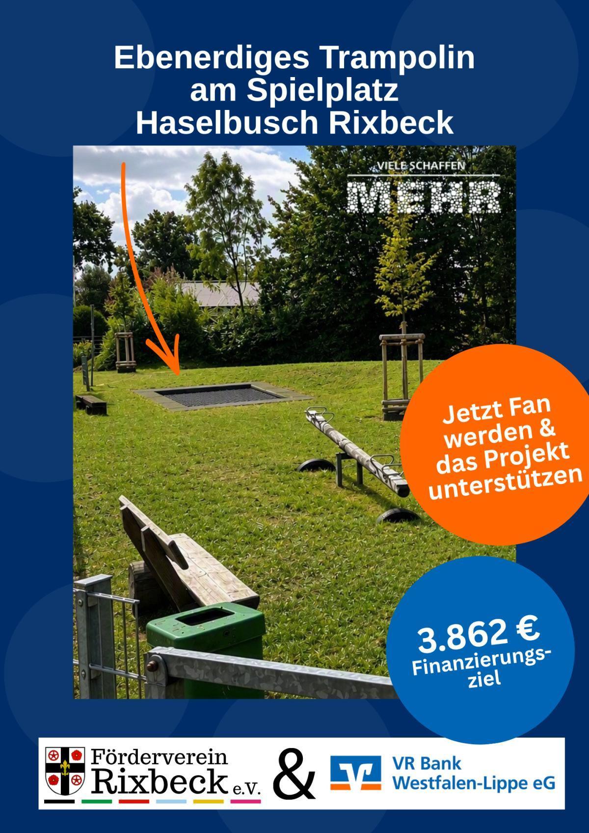 Trampolin für den Spielplatz Purzelberg Trampolin für den Spielplatz Purzelberg