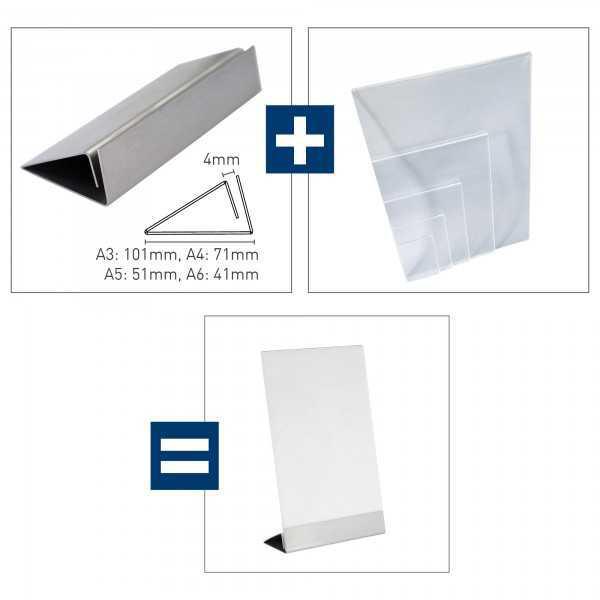 Base per espositore da banco in acciaio inox
