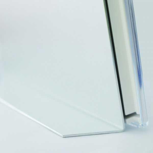 Espositore da banco in policarbonato per fogli e avvisi Espositore da banco in policarbonato per fogli e avvisi