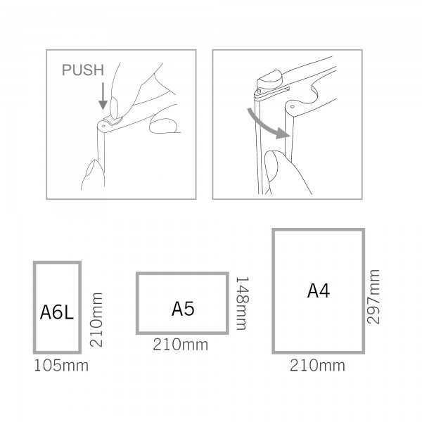 Espositore da banco bifacciale con due tasche porta avvisi Espositore da banco bifacciale con due tasche porta avvisi