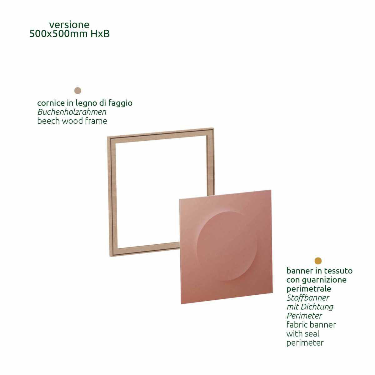 Frame Wood slim quadrata - cornice+stampa Frame Wood slim quadrata - cornice+stampa