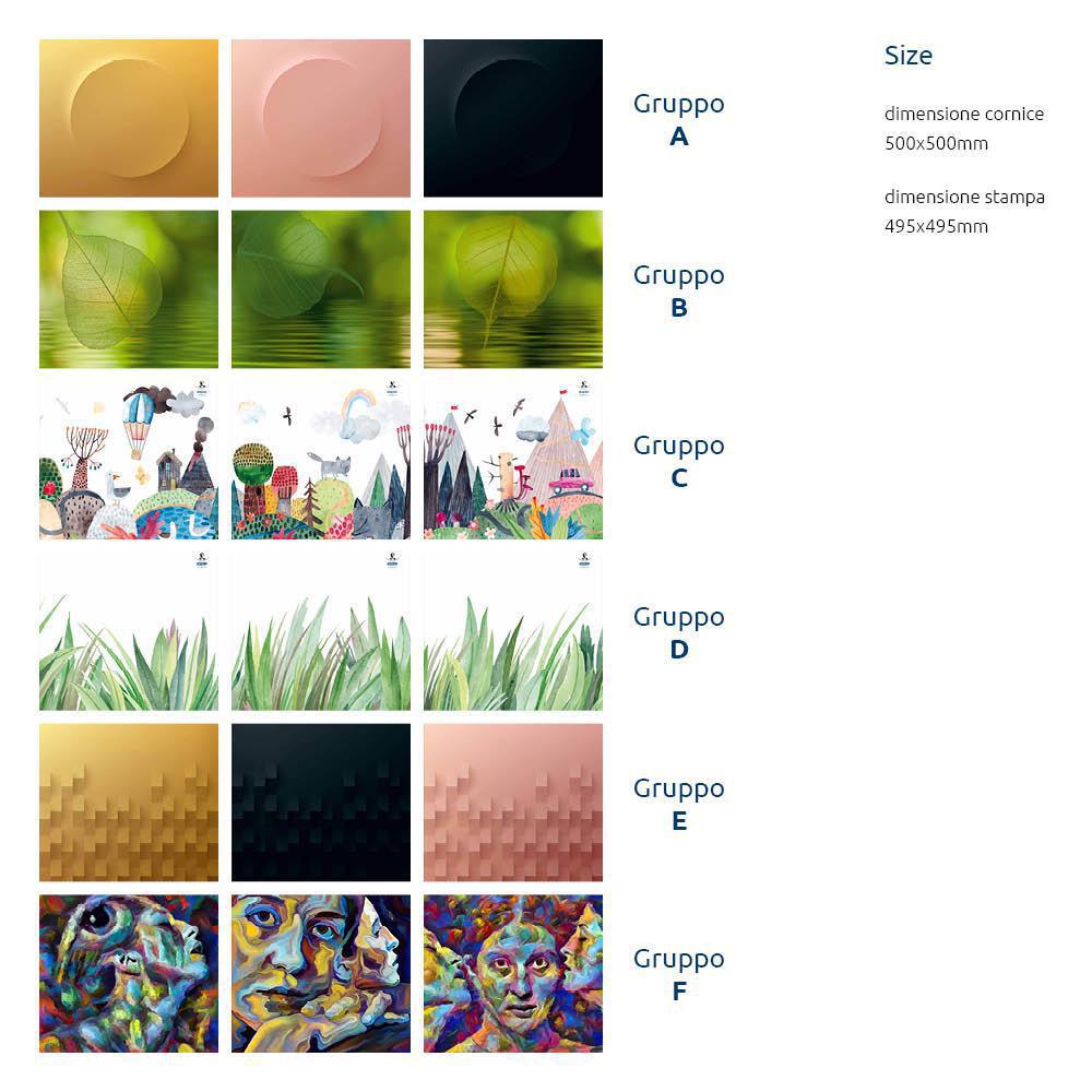 Frame Wood slim quadrata - cornice+stampa Frame Wood slim quadrata - cornice+stampa