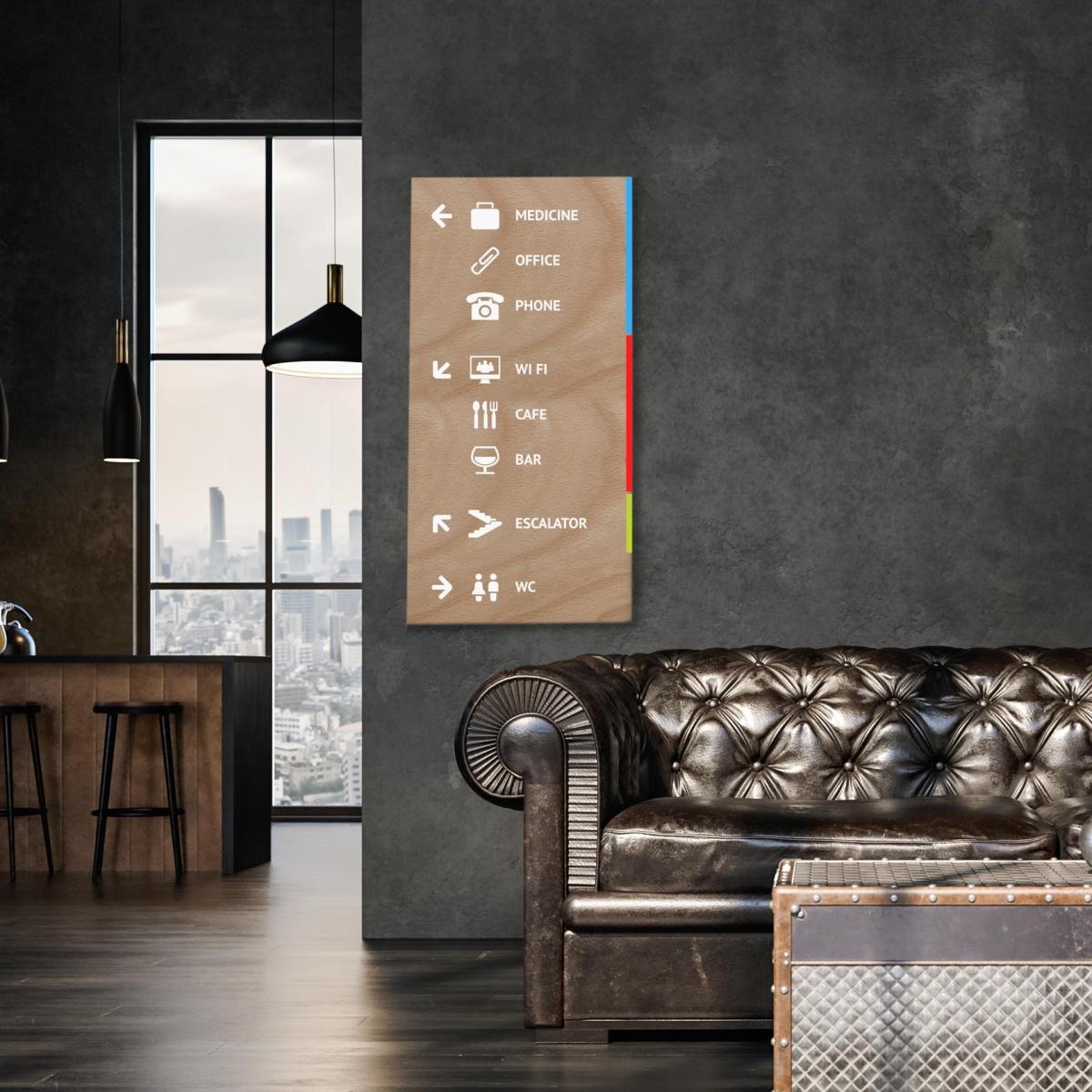 Wood sign module