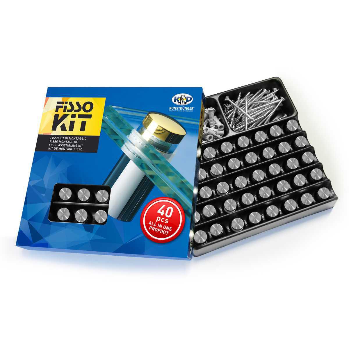 Fisso steel- kit 40 pz