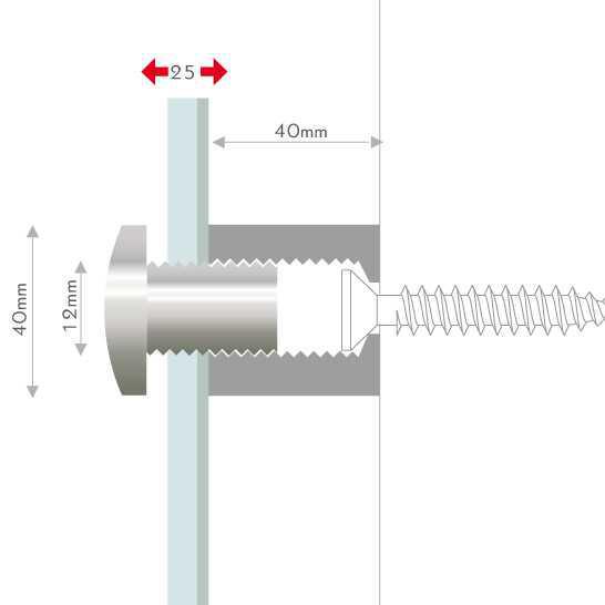 Fisso mix Ø40mm