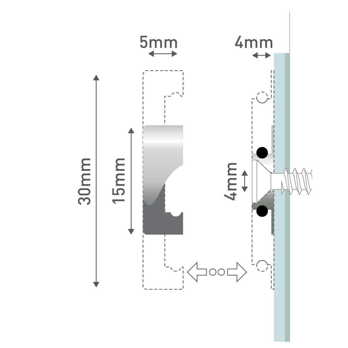 Fisso micro steel Fisso micro steel