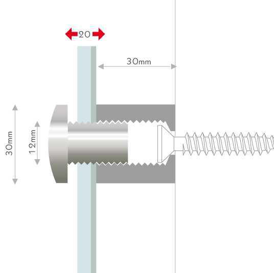Fisso mix Ø30mm