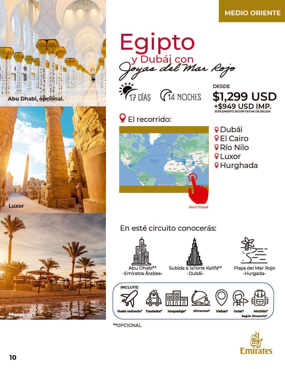 Egipto y Dubaí con Joyas del Mar Rojo
