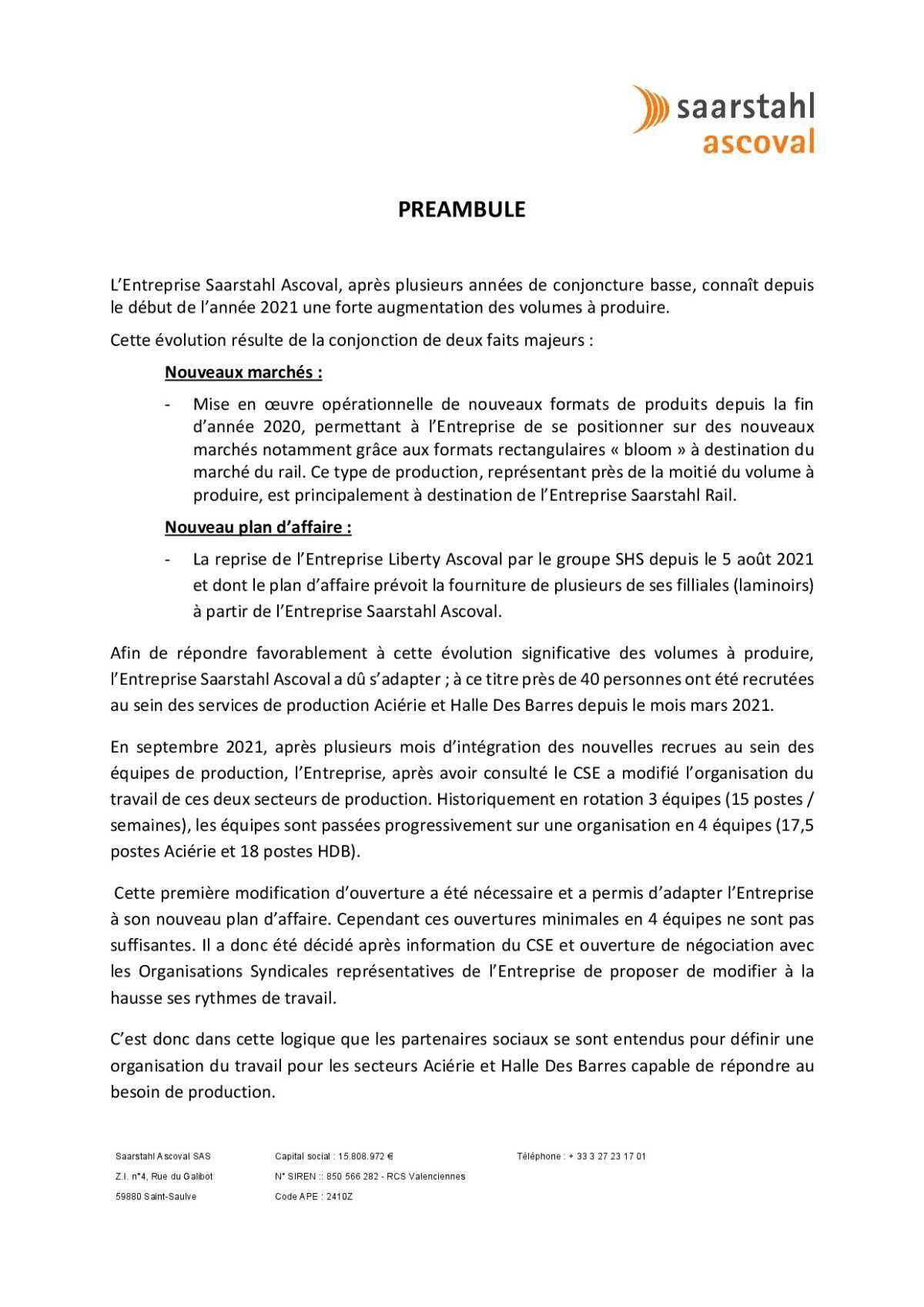 Temps de travail 4 équipes