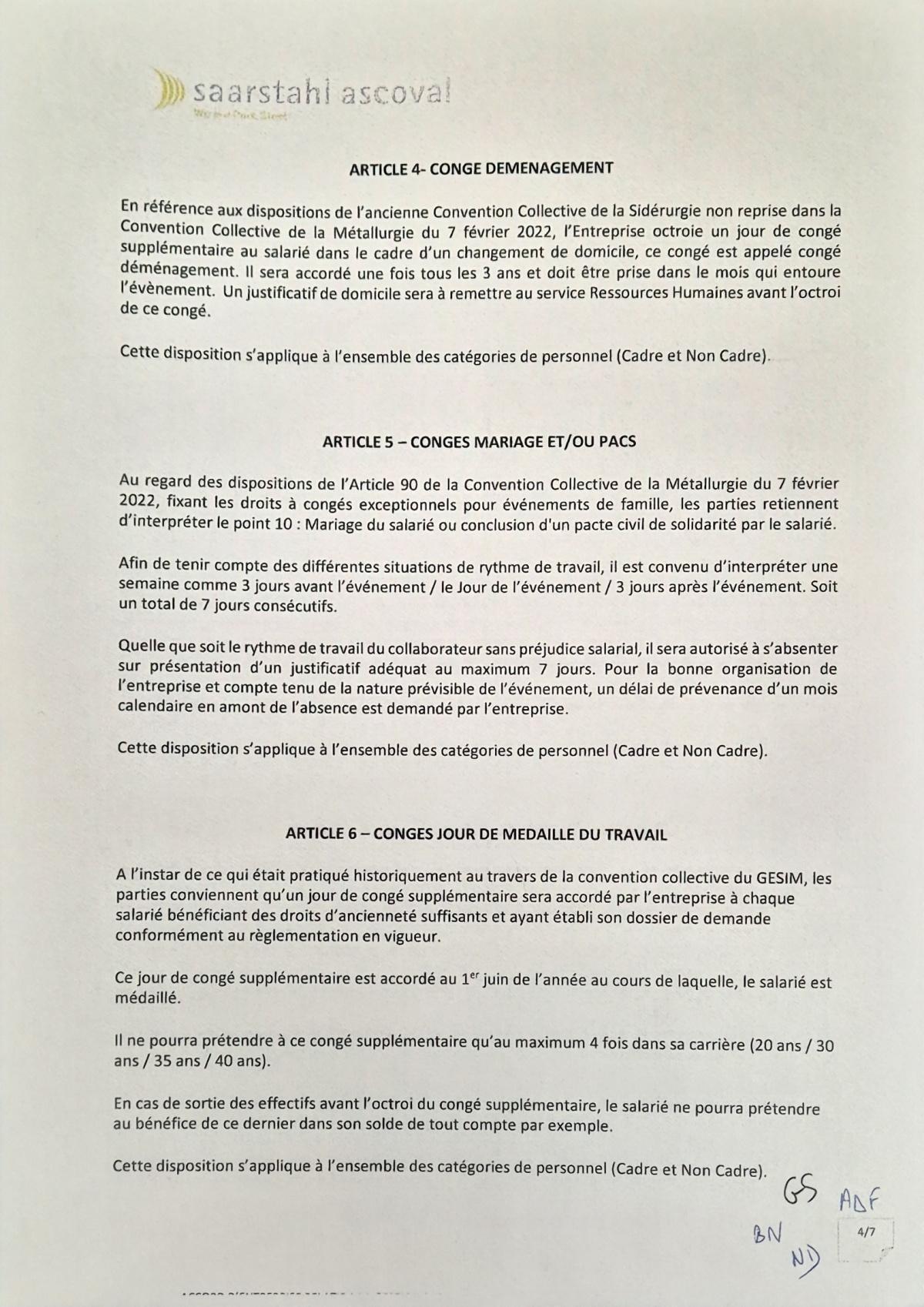Congé exceptionnelle 