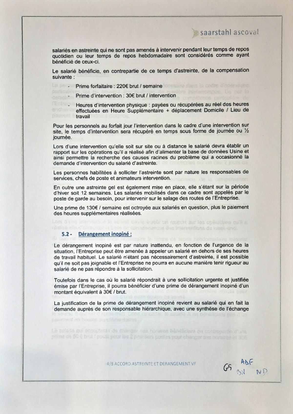 Astreinte 